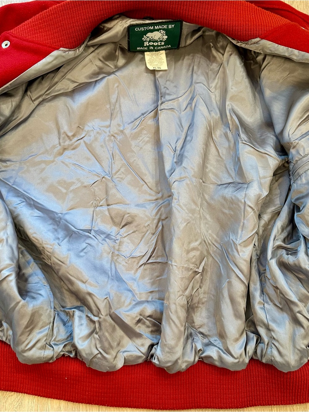 Vintage Roots Varsity Jacket Bomber 1999 Canada Letterman Patches Heritage XL - Picture 10 of 16